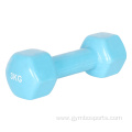 Iron Color PE Cooated Hex Dumbbell